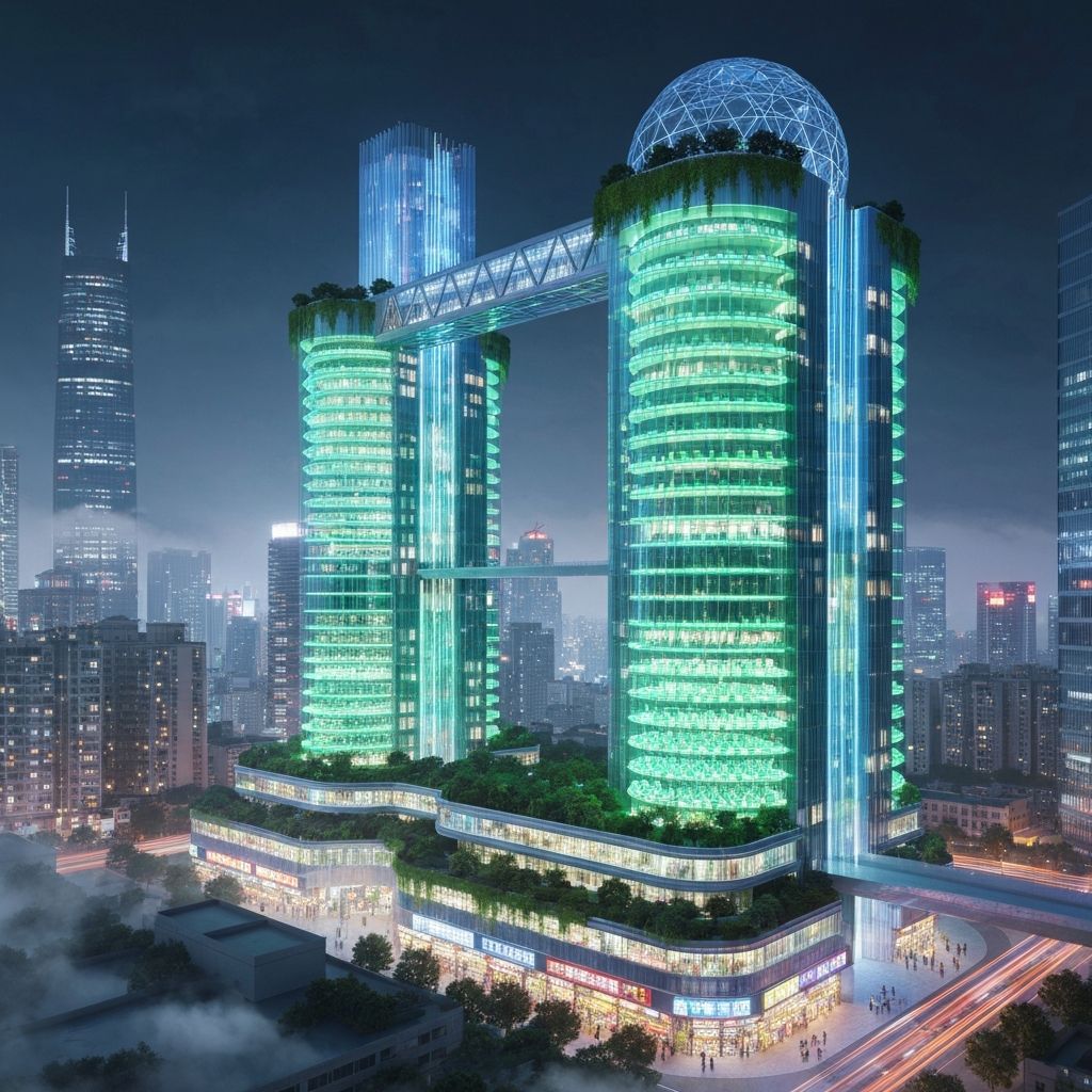 AVERY Megacity - 50+ story vertical food ecosystem