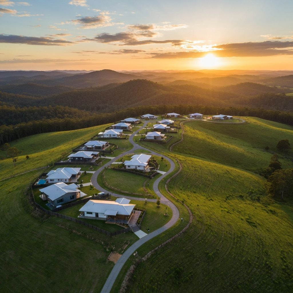 ARDEN Aerial at Sunset